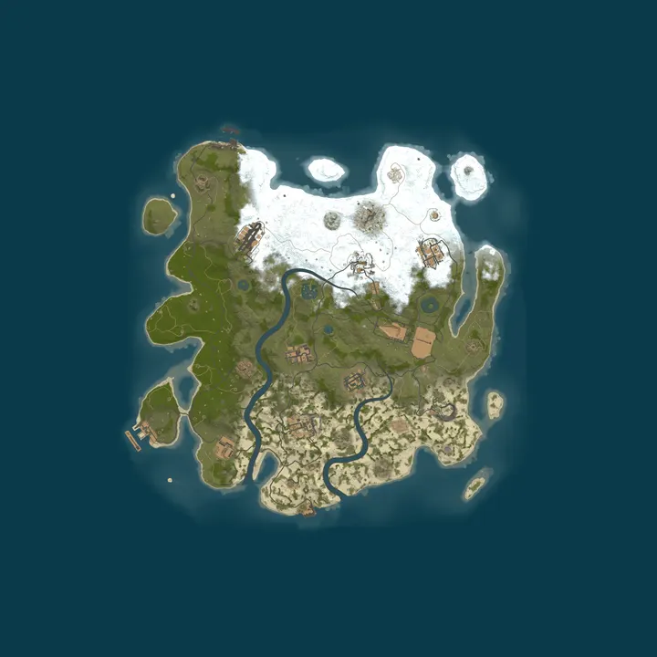 Map of RustVikings | Solo/Duo/Trio | Tuesdays | FULLWIPE 13/10 17:00CE