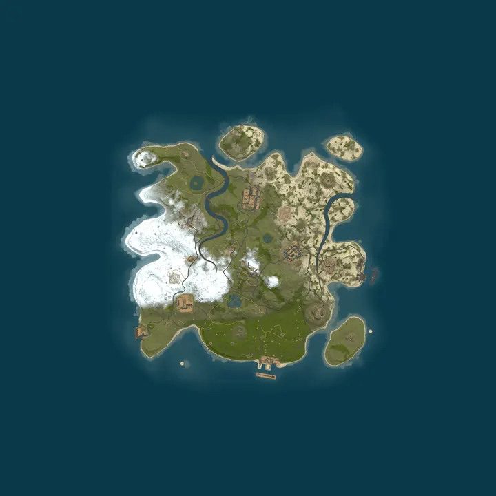 Map of FaZa Rust | Vanilla+ | TEST