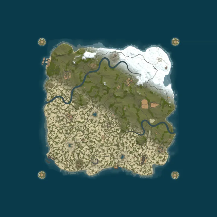 Map of [坚果PVE]宗门师徒/死亡不掉/技能强化/养殖钓鱼