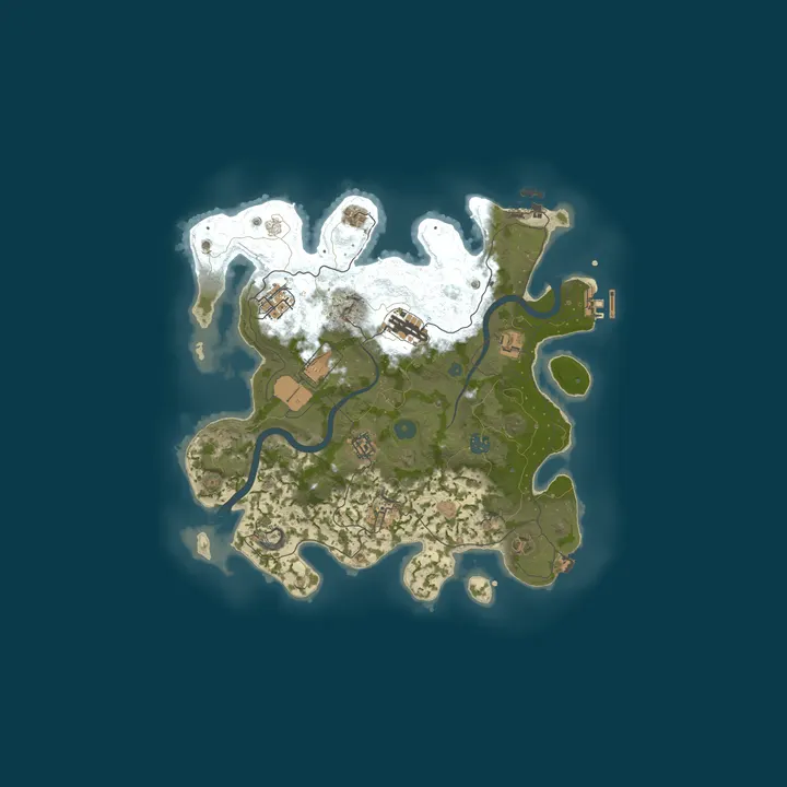 Map of NotRust |  x2 Mod | Comfort Vanilla