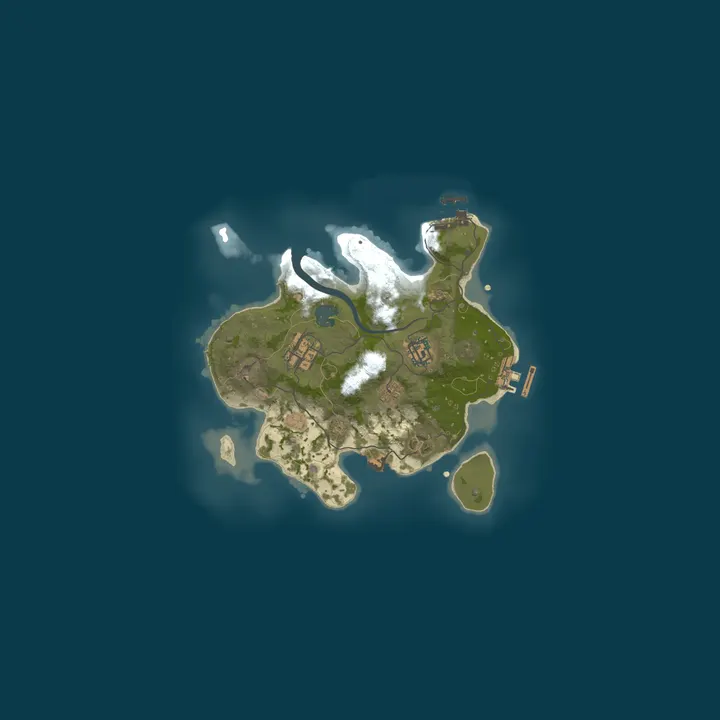 Map of EU Maniac island 1x Monthly Anti Offline Raid Solo/Duo/Trio
