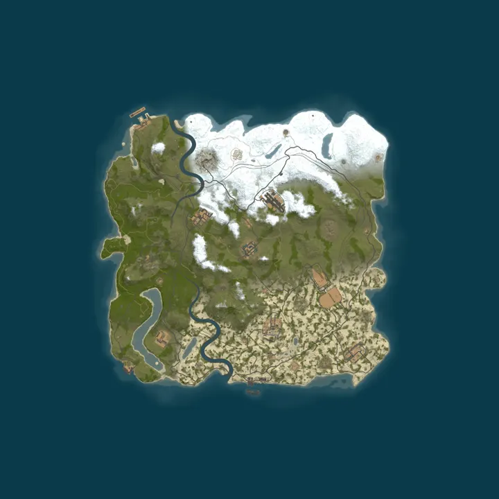 Map of RustLands | Monthly | Solo/Duo | No BP Wipe 7/2 7.2 2/7 2.7
