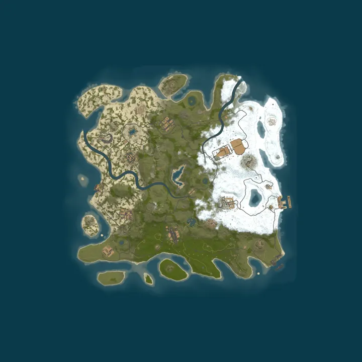 Map of Rust Server by nitrado.net 4x milton