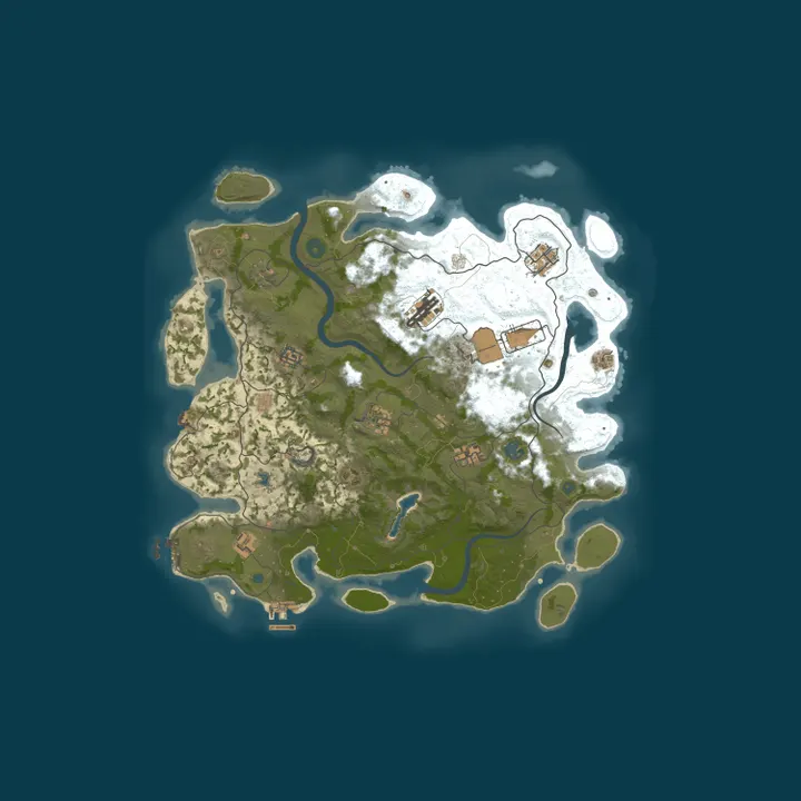Map of 4Netplayers Rust Server DANMARK