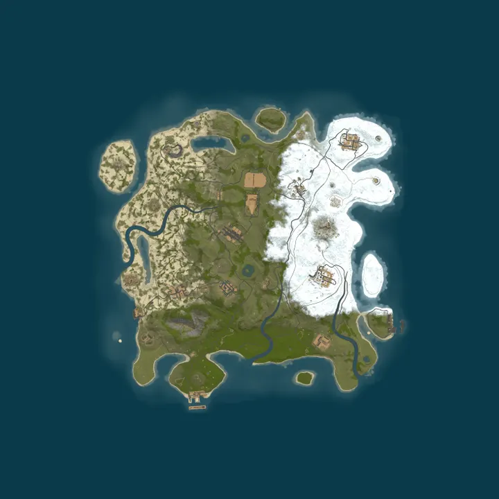 Map of TIRust BattleBay Solo/Duo Minis|Low Upkeep