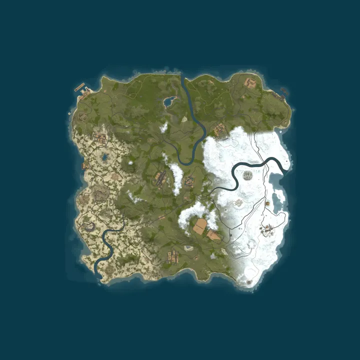 Map of US RENEGADE 2x Monthly | Solo Duo | 50% Upkeep | No BP Wipe