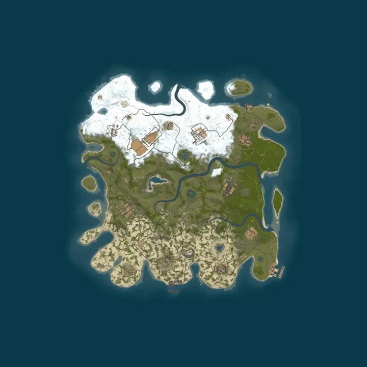 Map of ReconRust / Vanilla+ / Monthly
