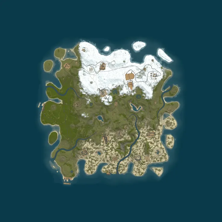 Map of [US] REDLINE 10x | Loot++ | Mini | Kits | Shop | TP | Clans