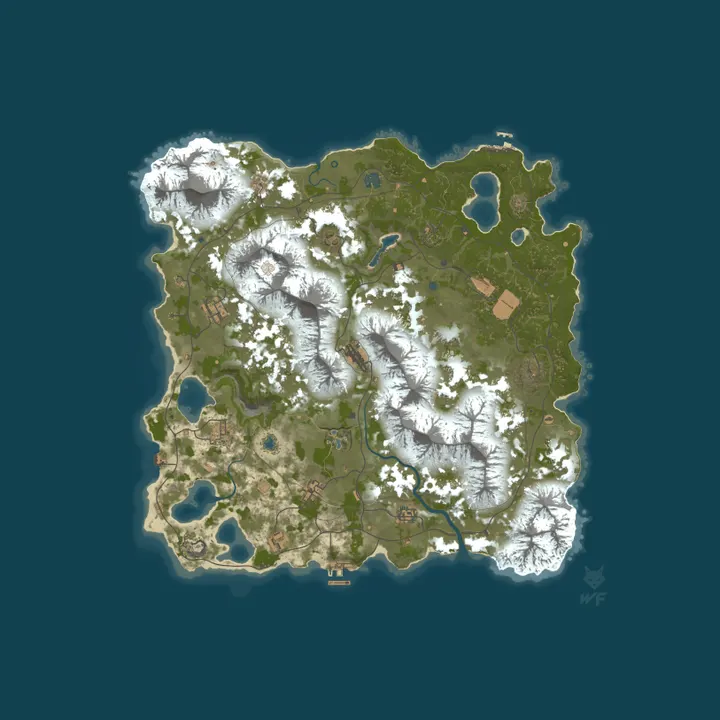 Map of Kapco411 Dystopia 2525|PVE|25X|Jetpacks|Space|Events