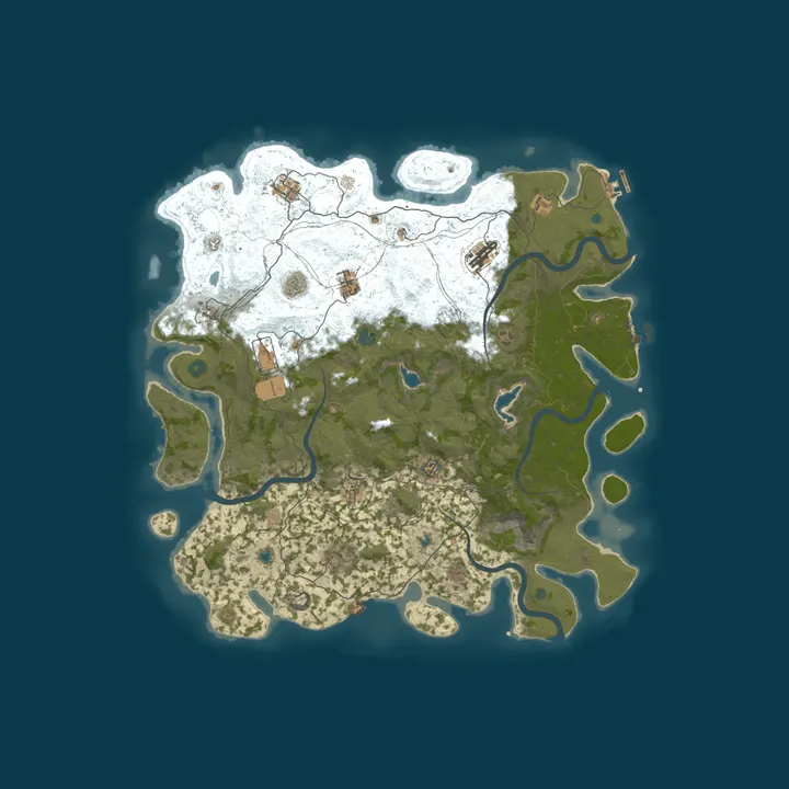 Map of Rust Server - Pinehosting.com