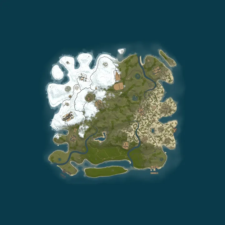 Map of Cadd's Rust Bash