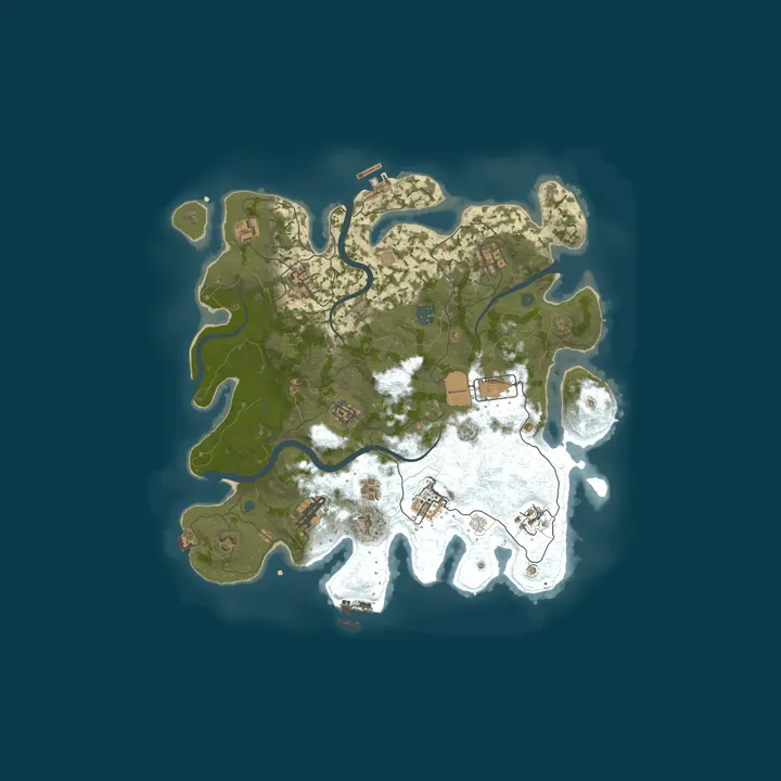 Map of The Rusty Dead PvE 5x | Zombies | RaidableBases | Events