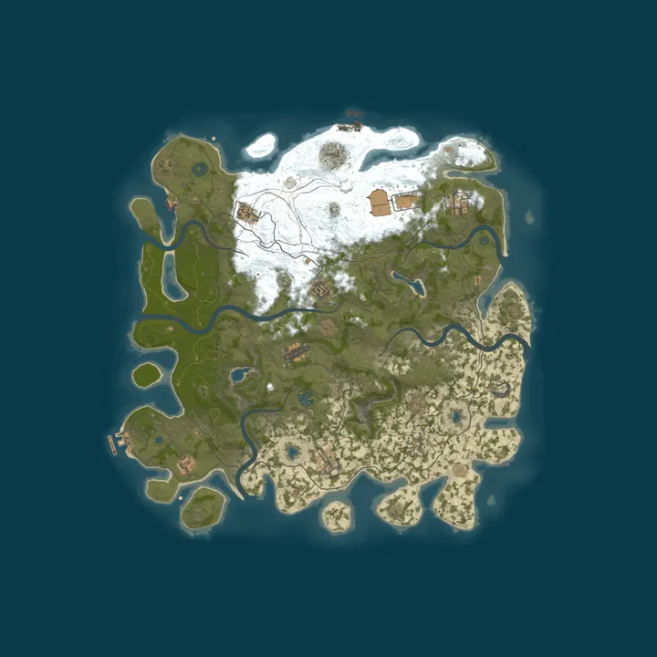 Map of Rust Server - Pinehosting.com