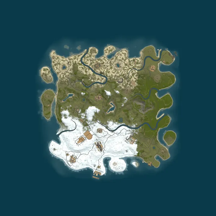 Map of Copestar's Rusteze Server