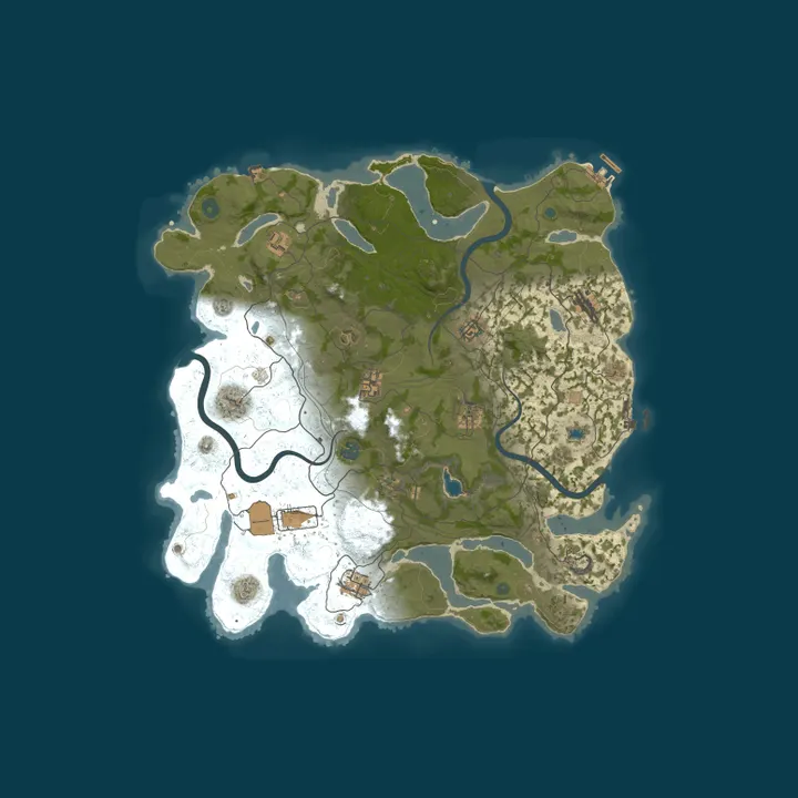 Map of КЛАССИКА x3 | GGRust #3 | Для нoвичкoв 3x