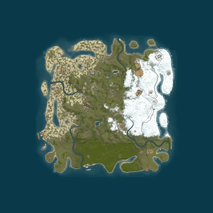 Map of Cruneix's Wasteland
