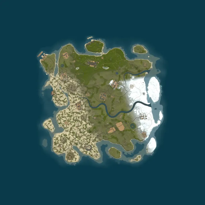Map of [US] TetherRust.com 5X | Shared BPs [Loot++|Shop|MyMini] MAX 5