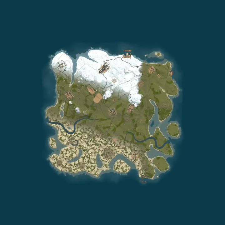 Map of HollowServers.co 3x Solo/Duo |LootX3|JUST FULLWIPED