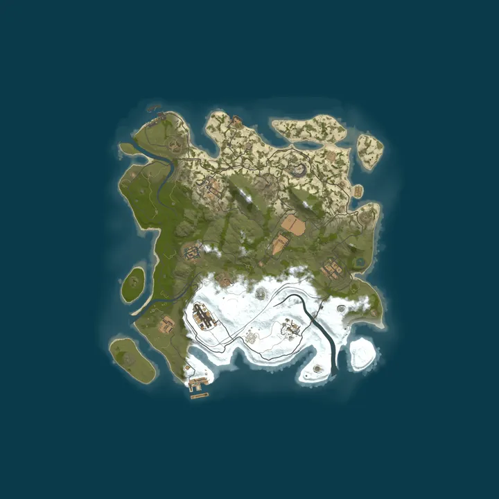 Map of EU RustChimera 2X|PVE|Skills|Zombies|NPC|Raid Bases|Monthly