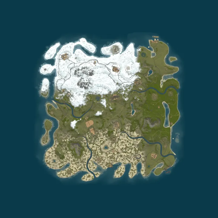 Map of [RU] TAYGA | Дикий край | Для новичков