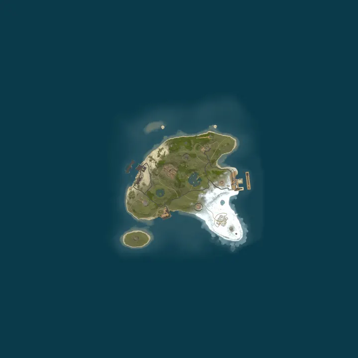 Map of FangHosting Rust Server